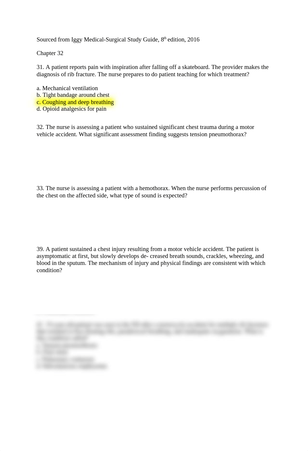 Trauma,Chest Tubes Practice Questions.docx_duodbrewt7j_page1