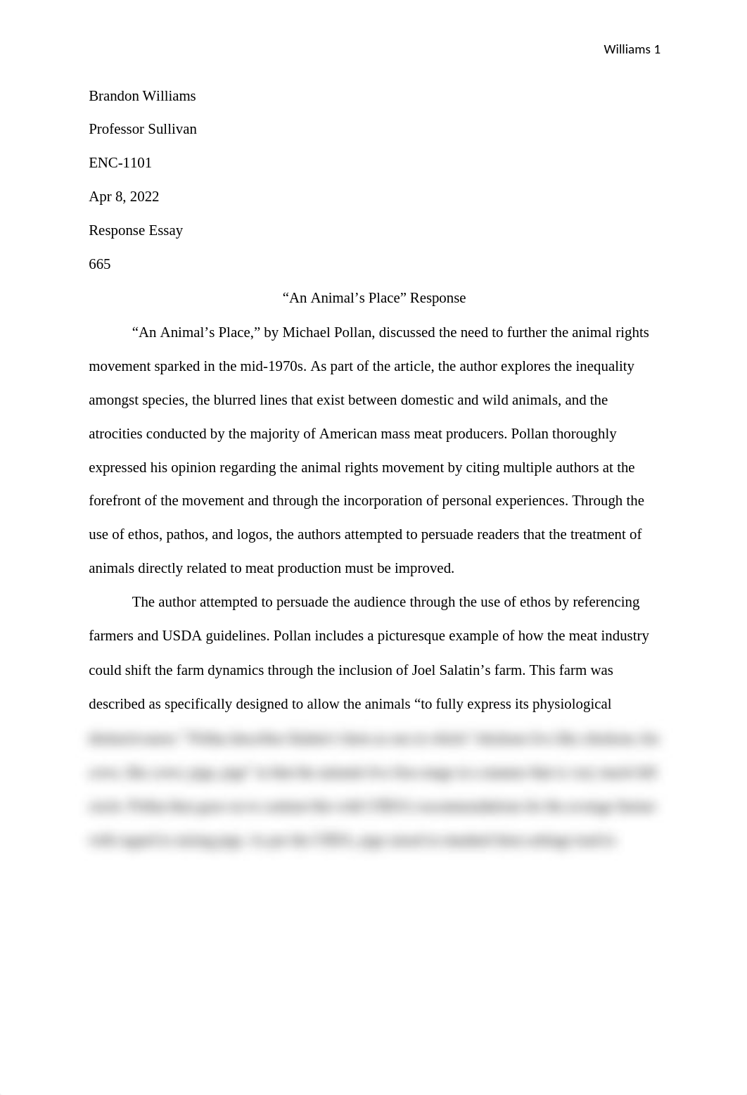 An Animal's Place Response.docx_duop89l2h66_page1