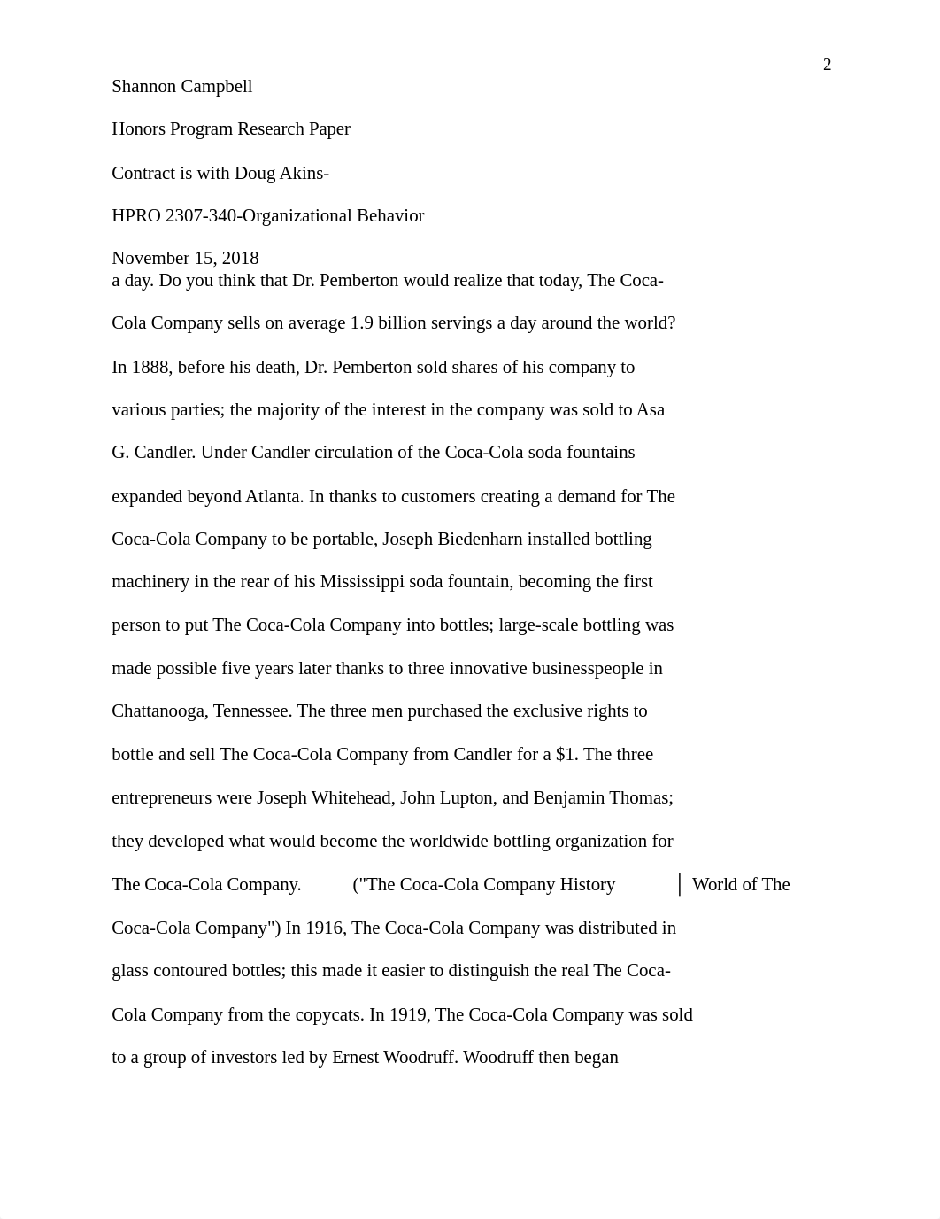 HRPO2307 Coca Cola SWOT Analysis Paper Campbell-Shannon.docx_dup4koy5dns_page2