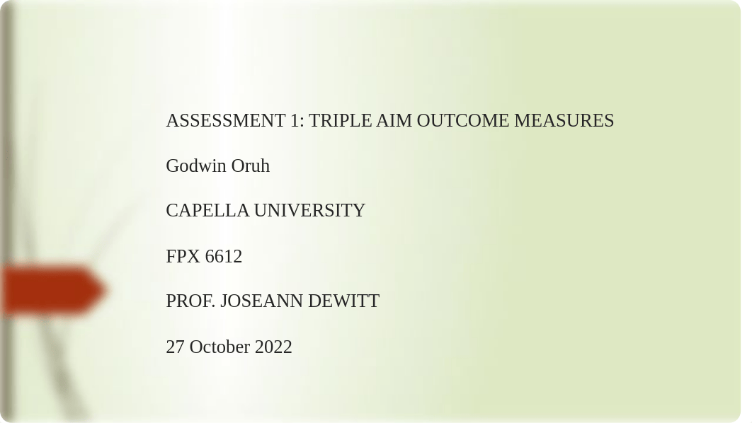 NURS_FPX 6612 _Godwin Oruh_Assessment 1.pptx_dupit6ats91_page1