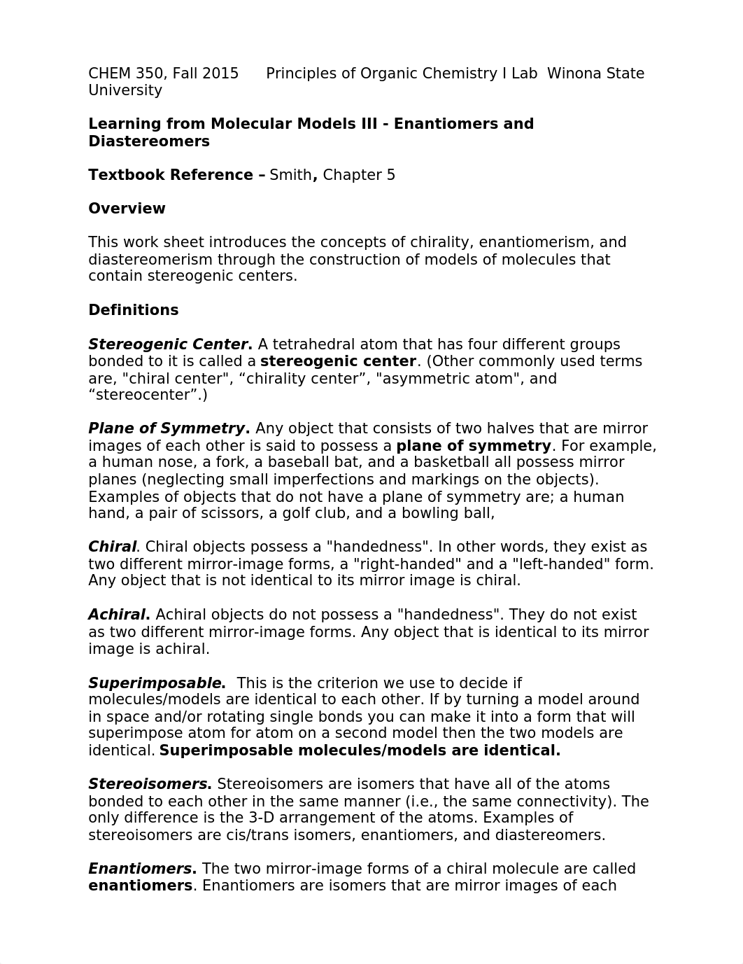 molecular modeling worksheet 3 enantiomers_duq36lvsrez_page1