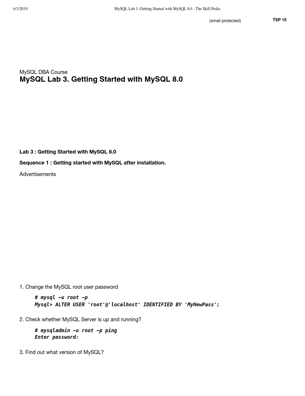 Lab 3. Getting Started with MySQL 8.0 - The Skill Pedia.pdf_duqc3twvdha_page1