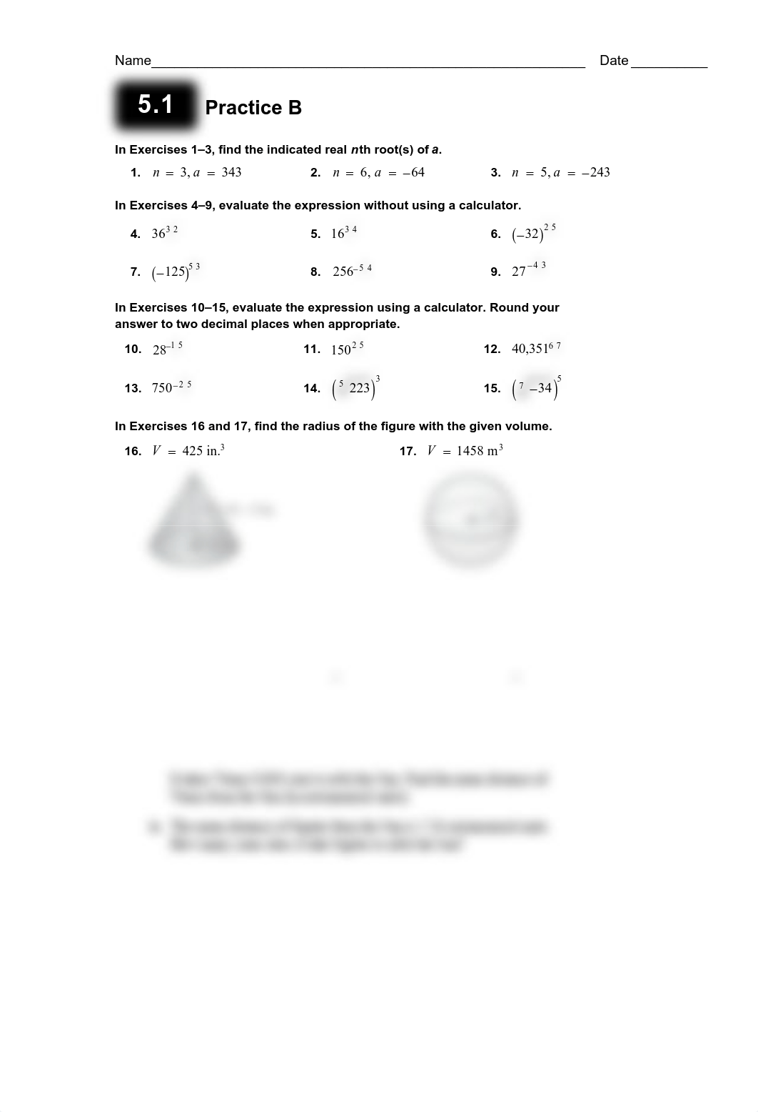 5.1 Practice B and 5.2 Practice A with answers.pdf_duqvszwwys2_page1