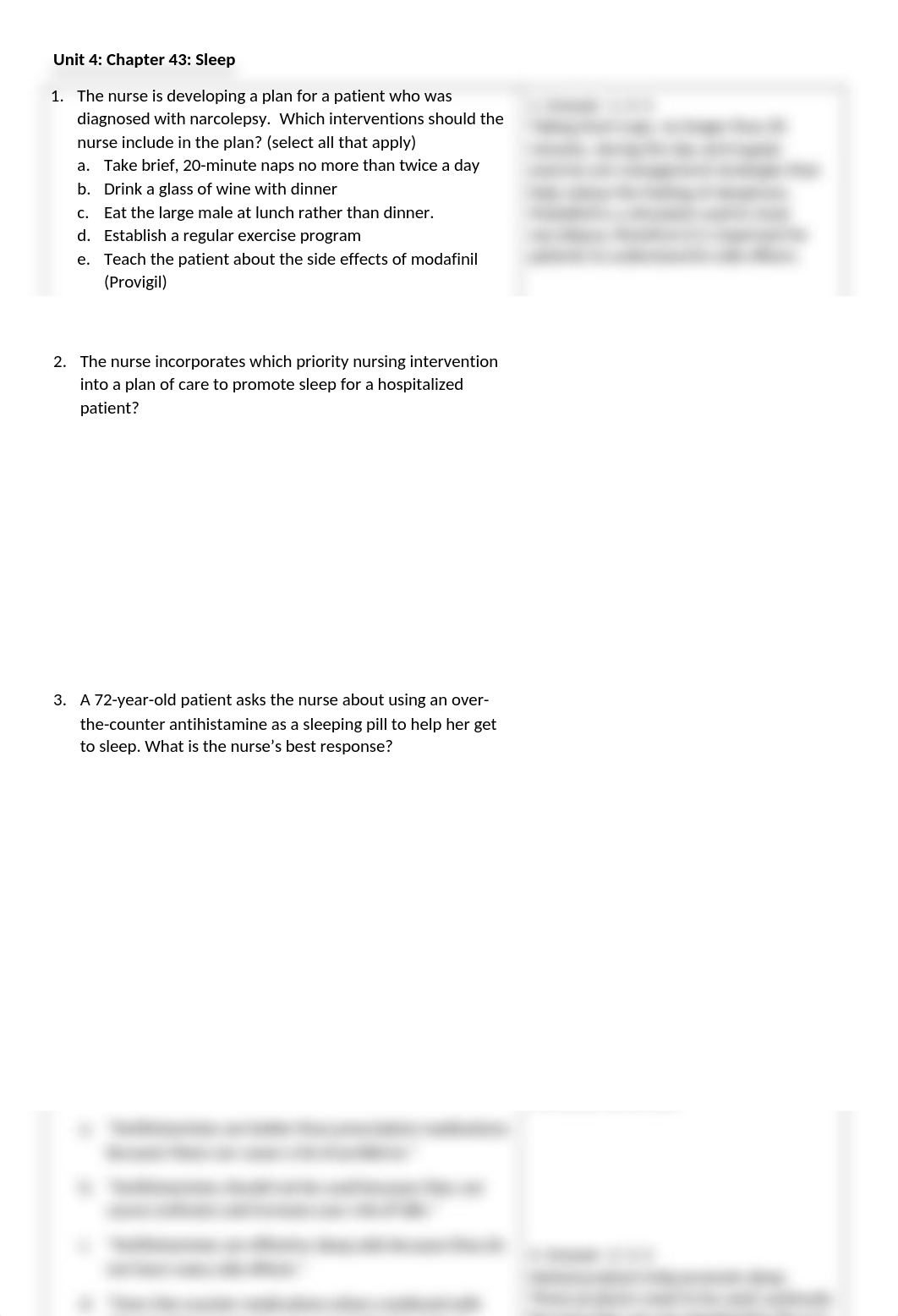 Unit 4 Study Guide - Ch 43 Sleep.docx_dur4n2f5hnd_page1