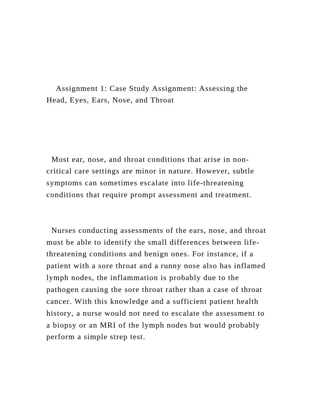 Assignment 1 Case Study Assignment Assessing the Head, Ey.docx_dur6mb8b537_page2