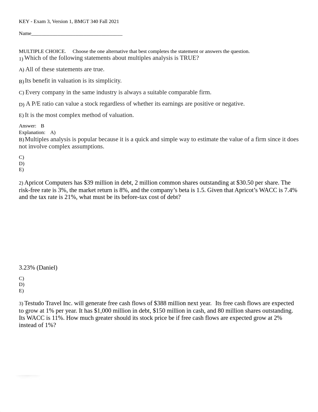 key - exam 3, version 1, fall 2021 bmgt 340-1.docx_dura3443a0b_page1