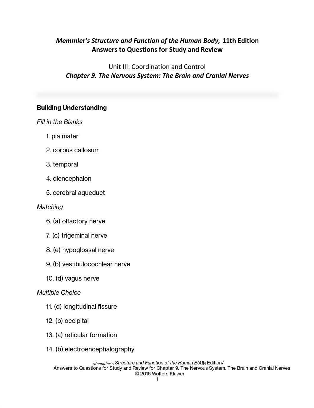 Chapter 9 Study and Review Answers Memmlers Structure and Function of the Human Body_dusaqdz2cjs_page1