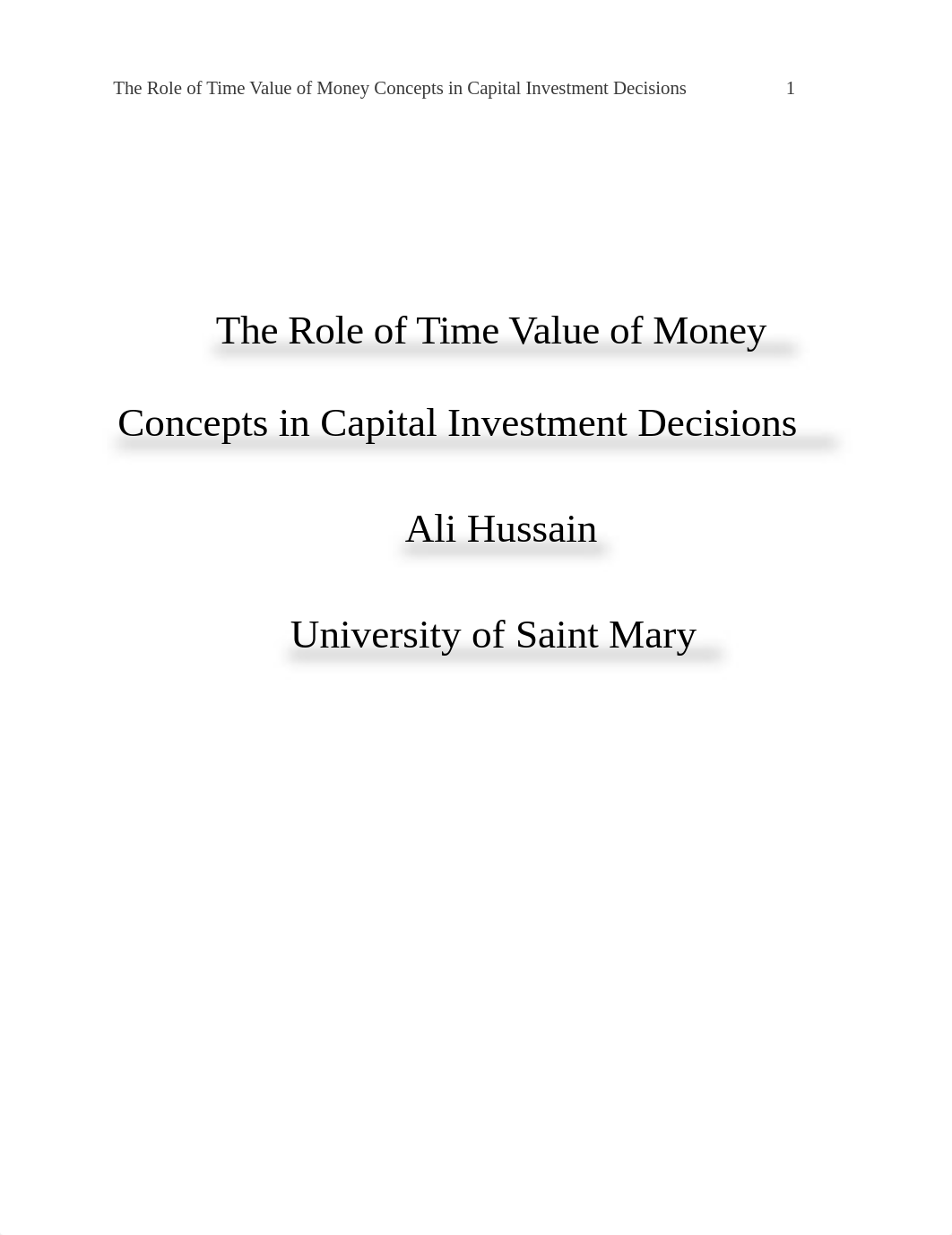 Class 4 Week 3 The Role of Time Value of Money Concepts in Capital Investment Decisions.docx_dushnhnufvg_page1