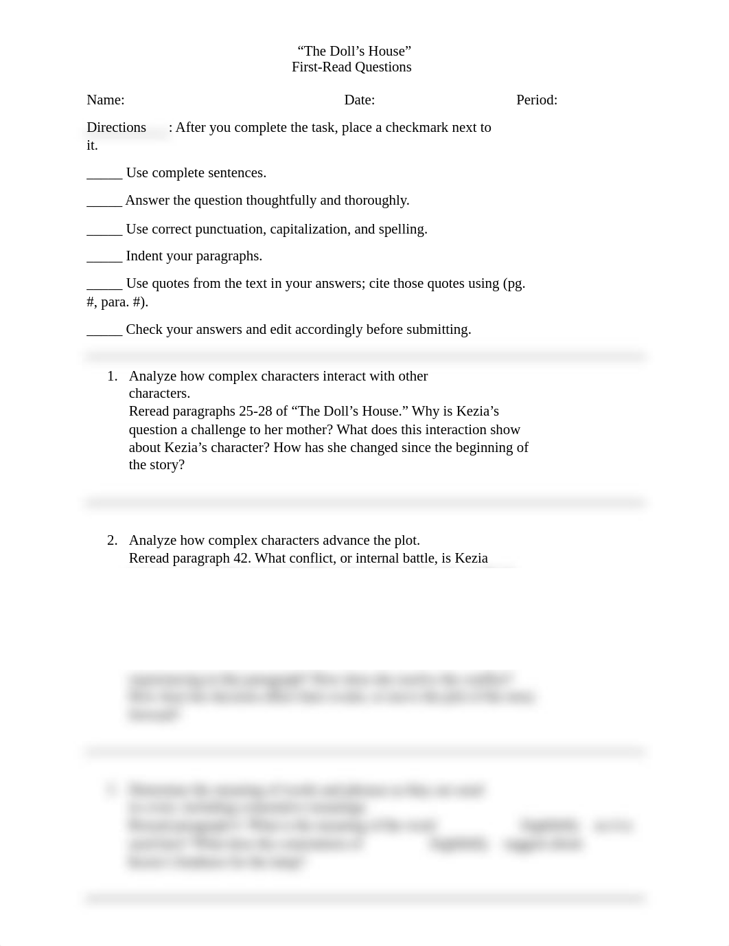 The Doll's House - First Read Questions.docx_dusi5d866k2_page1