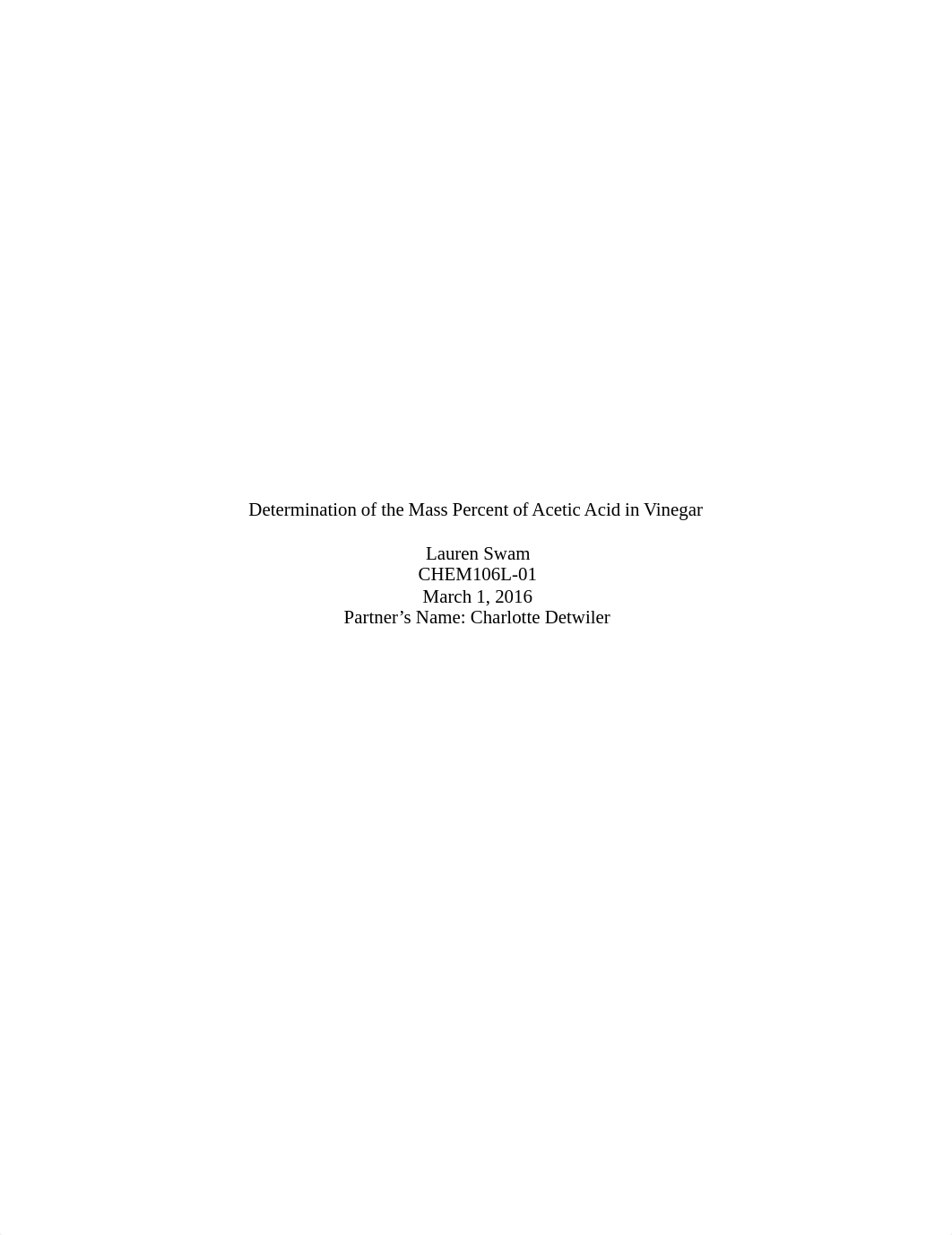 Determination of the Mass Percent of Acetic Acid in Vinegar Lab Report.docx_dusj5hl6ai1_page1