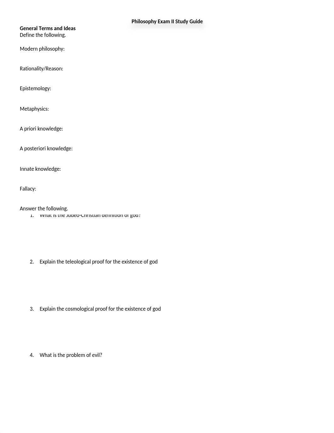 Philosophy Exam II Study Guide.docx_dusktbf3iqi_page1