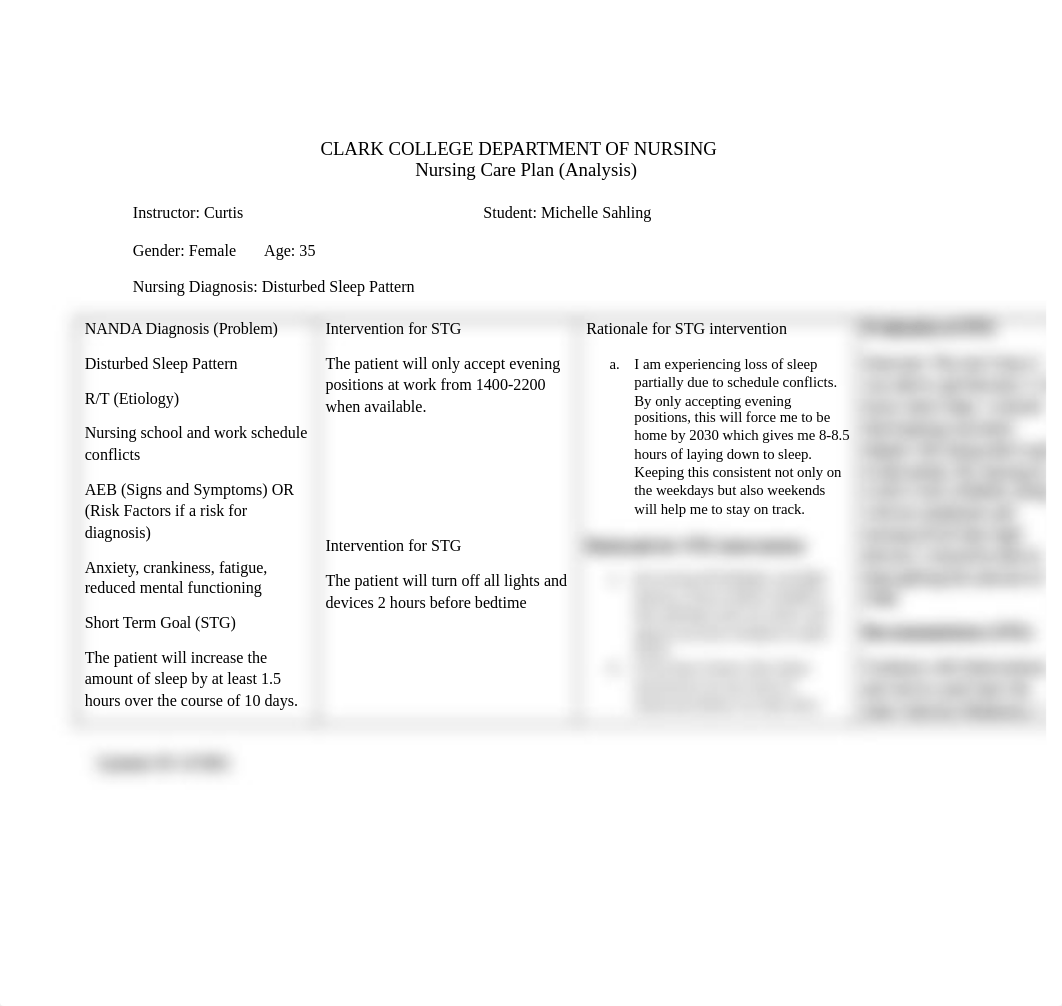 Self Care Plan.Disturbed Sleep Pattern.doc_duslosga348_page1