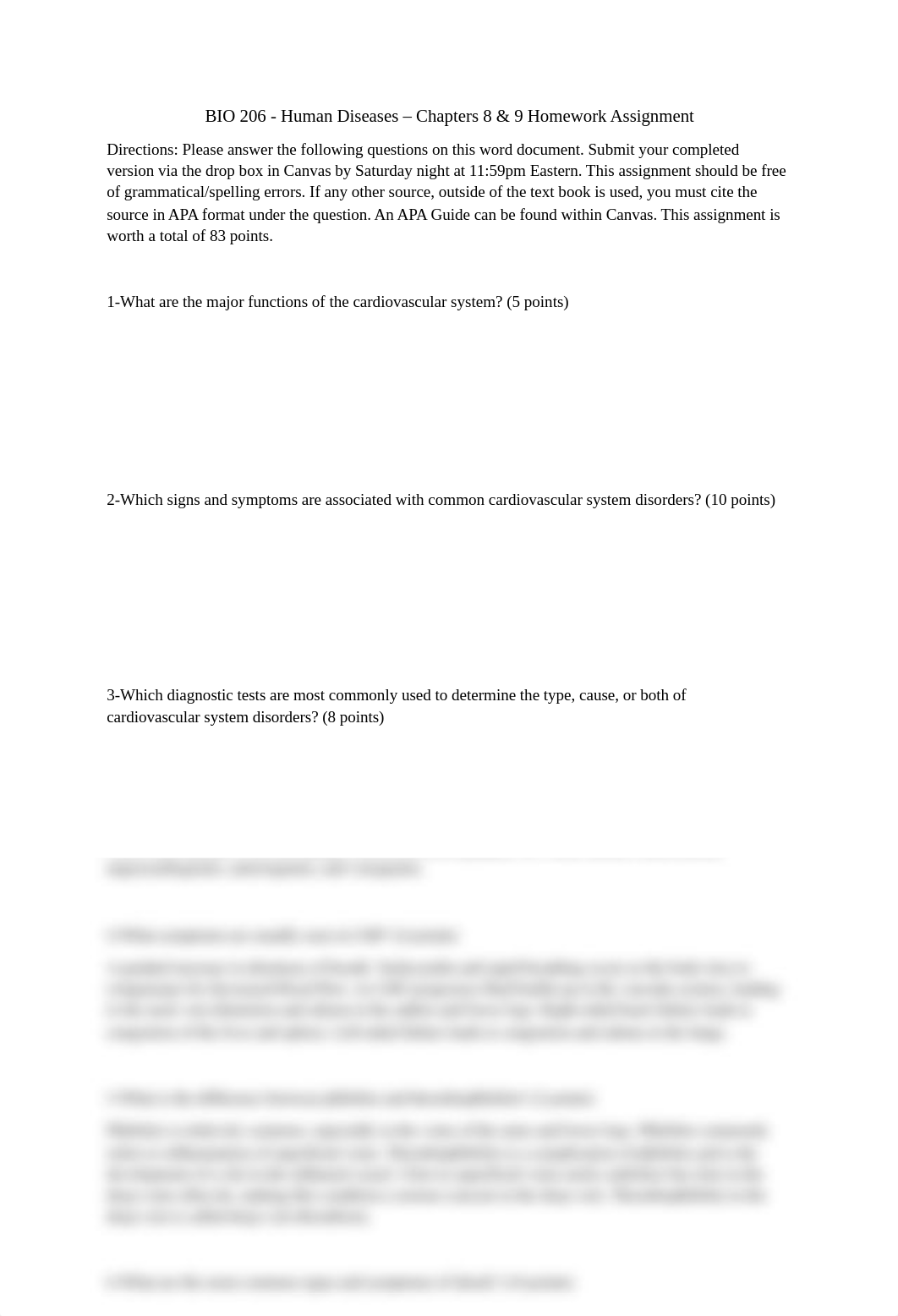 BIO 206 HW 8 & 9 Assignment .docx_dusoakugm98_page1