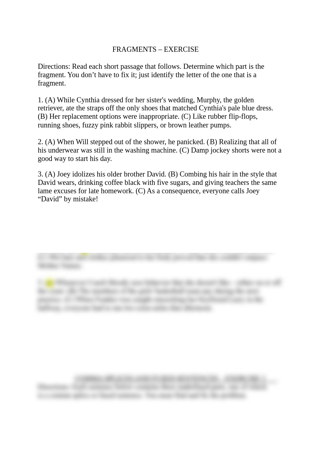 Fragments, Run-ons, and Comma Splices worksheet.docx_dusucjxefdp_page1