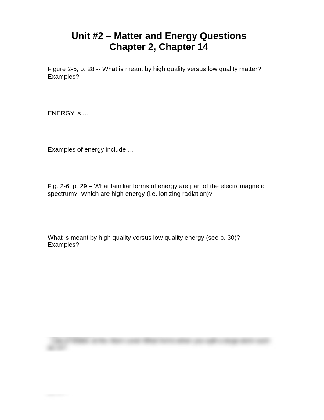 Chapter 2 and 14 - Matter and Energy - Homework Questions_dusuckdl76u_page1