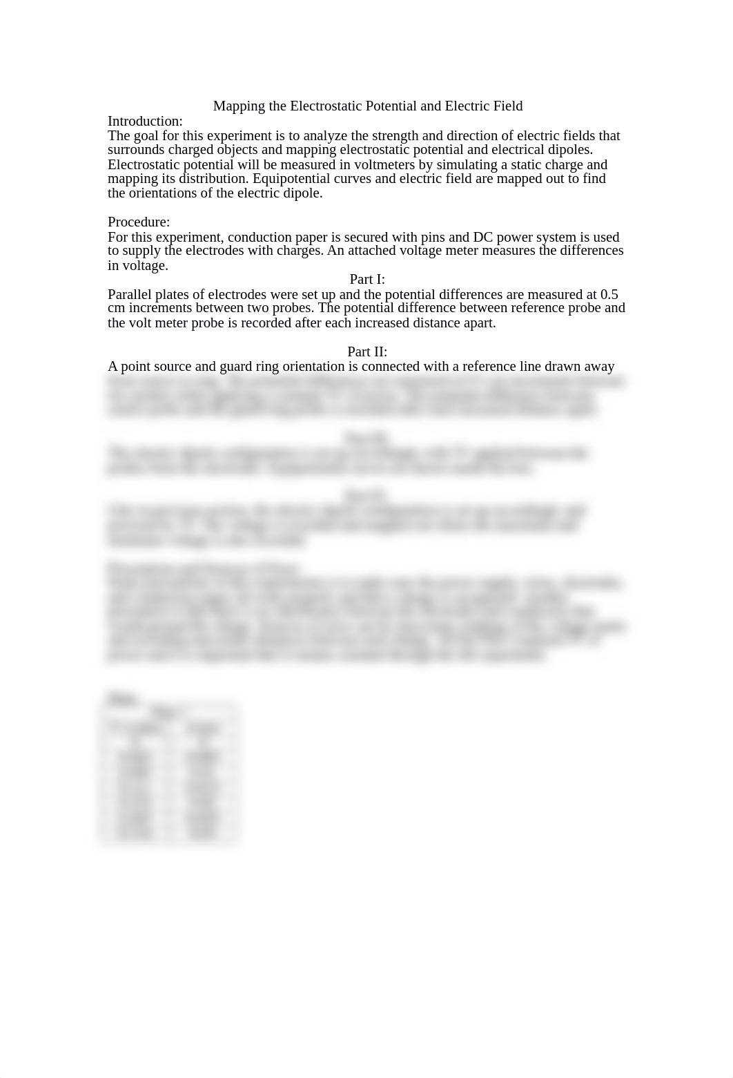 Lab 2 - Mapping the Electrostatic Potential and Electric Field.docx_dut88k59v7n_page1