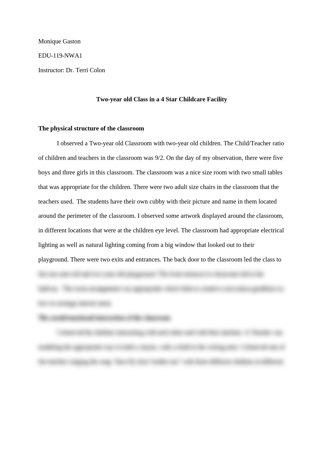 Developmental Observation-Infant, toddler, or two year old class in a 3 or more star daycare.docx_dutswcjrerb_page1