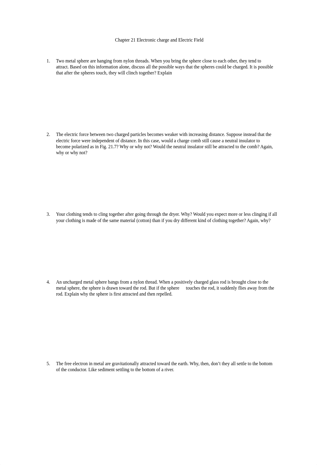 Chapter 21 Electronic charge and Electric Field Questions.docx_duvanpgnmer_page1