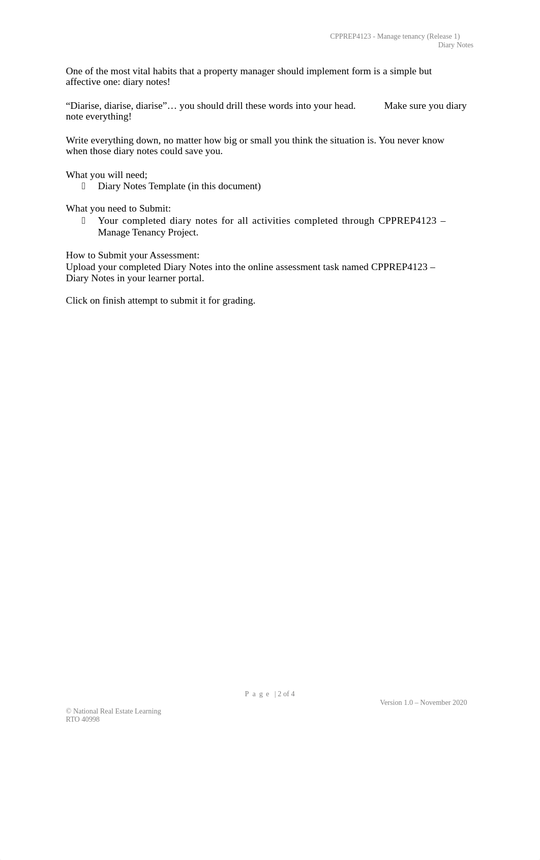 NREL - CPPREP4123 - Diary Notes v1.0.docx_duvbs42j1ze_page2