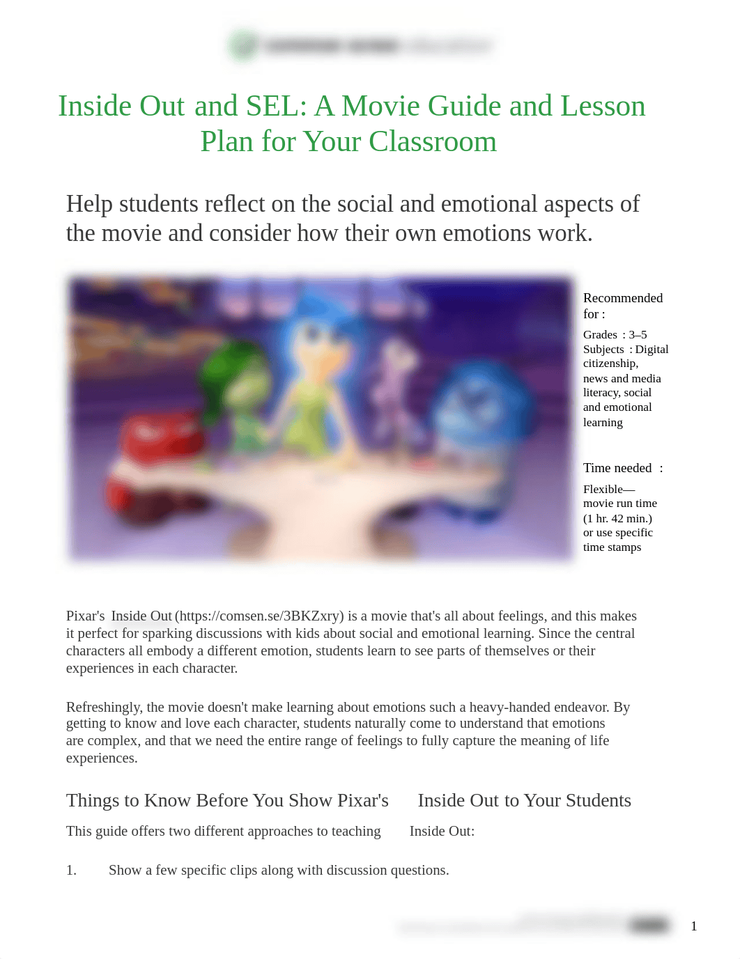 Inside Out and SEL_ A Movie Guide and Lesson Plan for Your Classroom for SML.pdf_duvqj30eg6s_page1