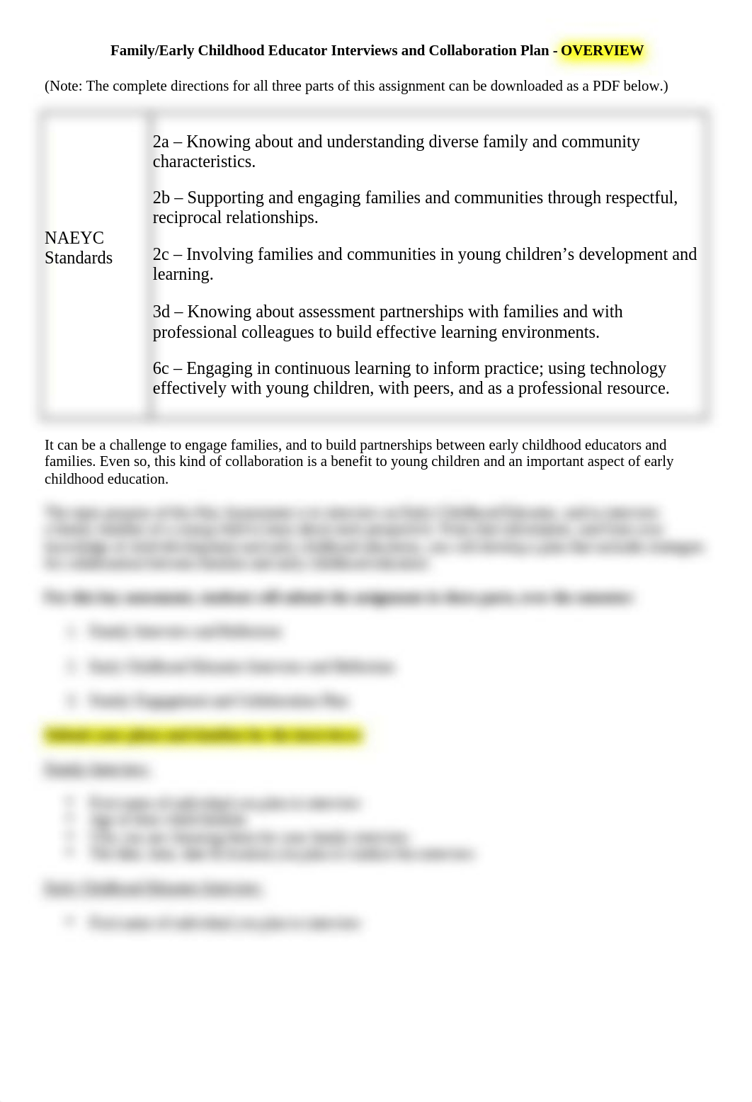 OVERVIEW - Family, Early Childhood Educator Interviews and Collaboration Plan.docx_duvrwk8uu7p_page1