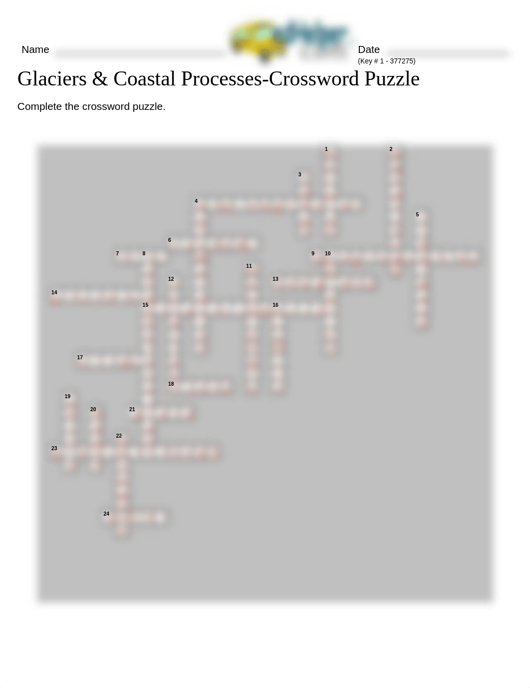 Crossword Puzzle-Glaciers & Coastal Processes.pdf_duw32urau58_page1