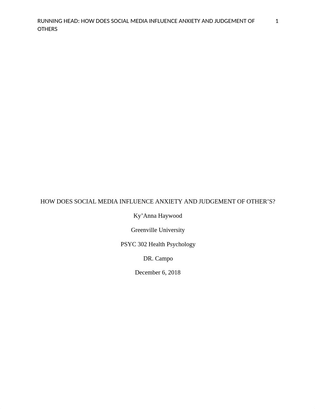 HOW DOES SOCIAL MEDIA INFLUENCE ANXIETY AND JUDGEMENT OF OTHER'S.docx_duwbs9rqb85_page1