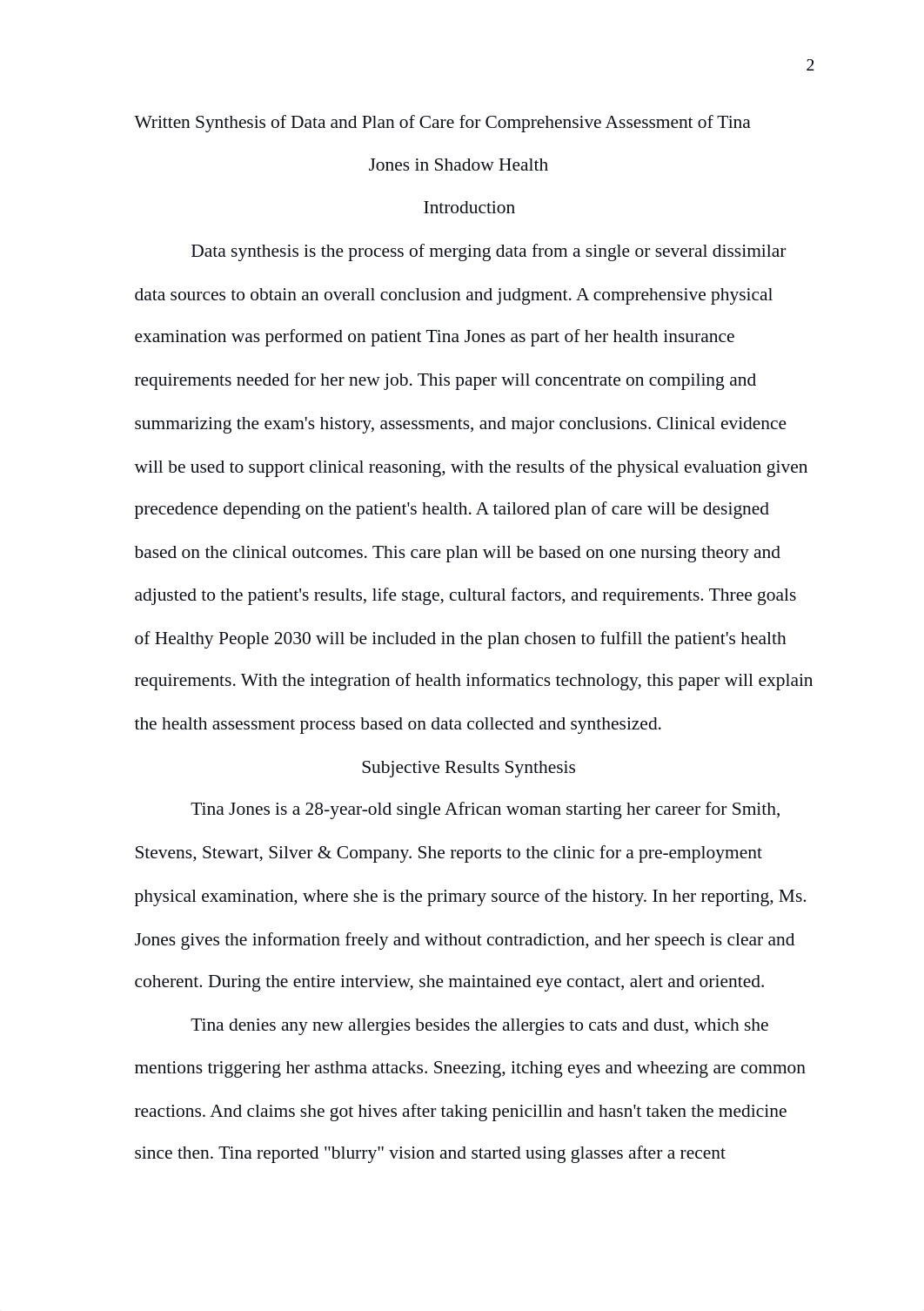 Written Synthesis of Data and Plan of Care.docx_duwmcilnkqq_page2