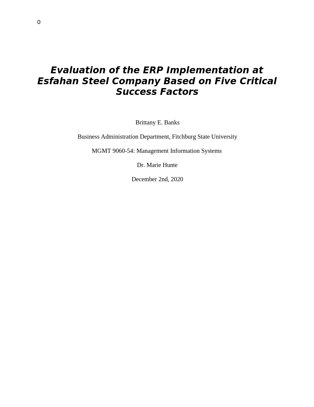 Evaluation of the ERP Implementation at Esfahan Steel Company Based on Five Critical Success Factors_duwnxpwe3t9_page1