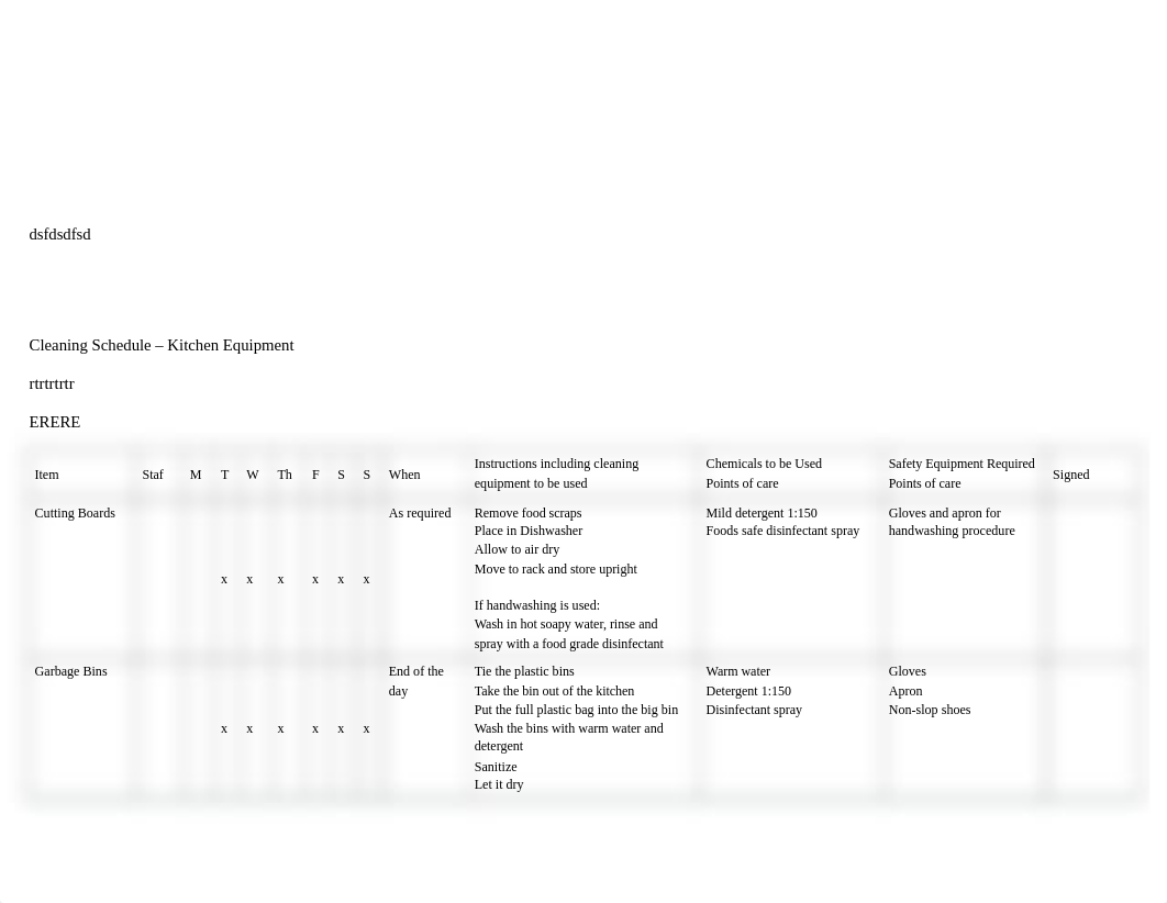 SITHKOP001_Cleaning Schedule Equipmentdg_PEW.docx_duwxuluhufr_page1