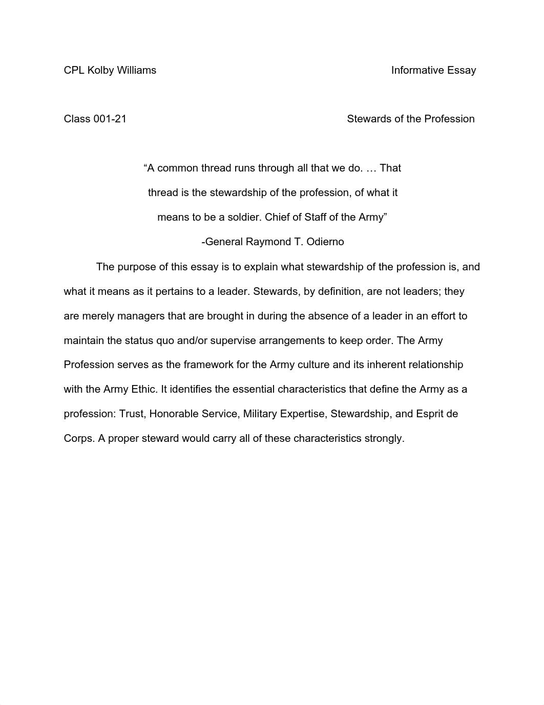 CPL Kolby Williams Informative Essay Outline.pdf_dux35jnx2nf_page1