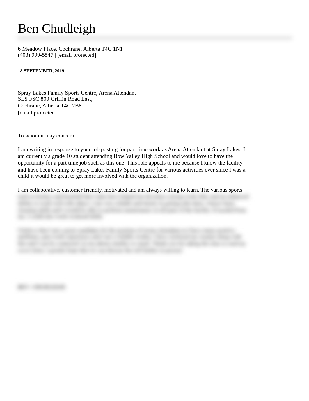 Ben Chudleigh Cover Letter - Spray Lakes Cover Letter.pdf_dux5yp3kism_page1