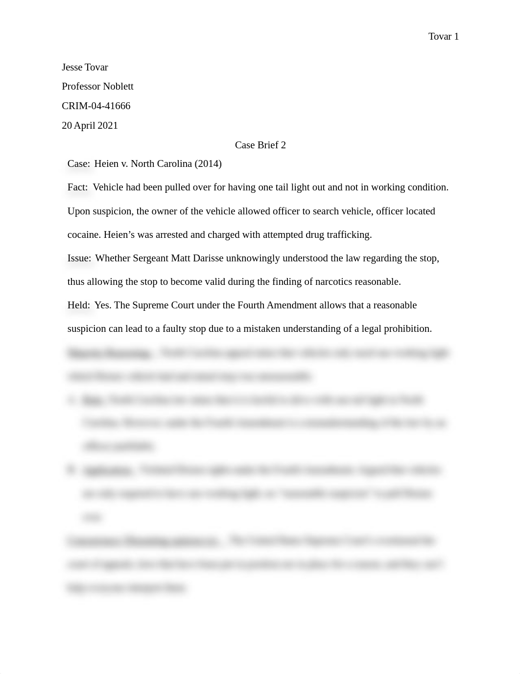 Heien v. North Carolina Case Brief 2.docx_dux8hizcmwj_page1