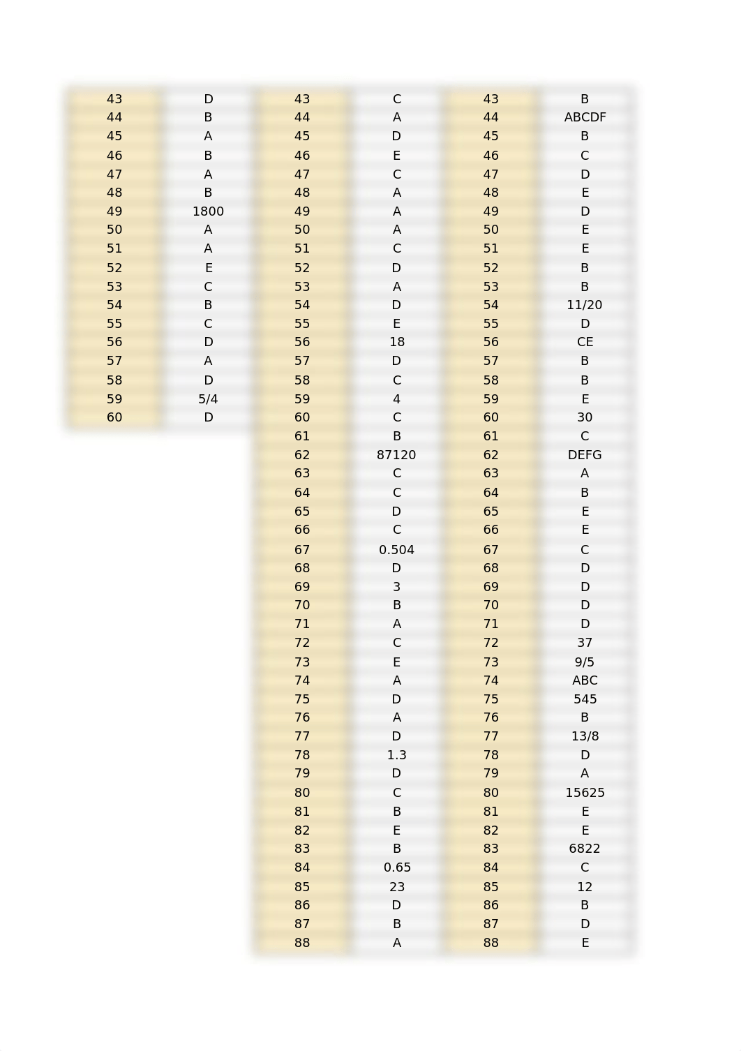 GRE数学机经600题答案.xlsx_duxah3ixioj_page2