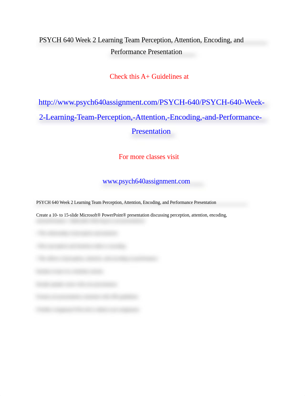 PSYCH 640 Week 2 Learning Team Perception  Attention Encoding and Performance Presentation_duxe2b1ctzx_page1