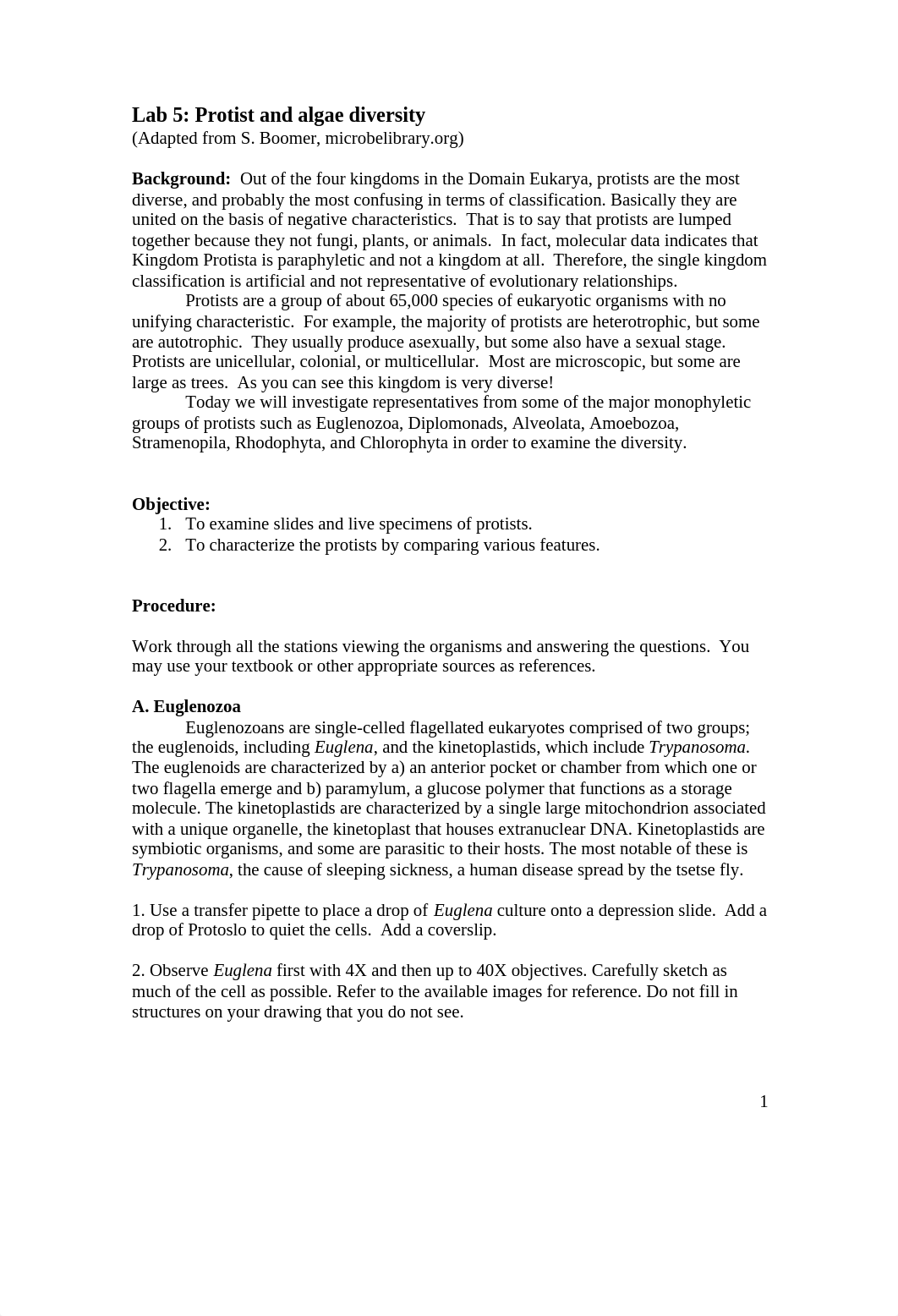 Lab 5 Protist and algae diversity_duxf4phk154_page1