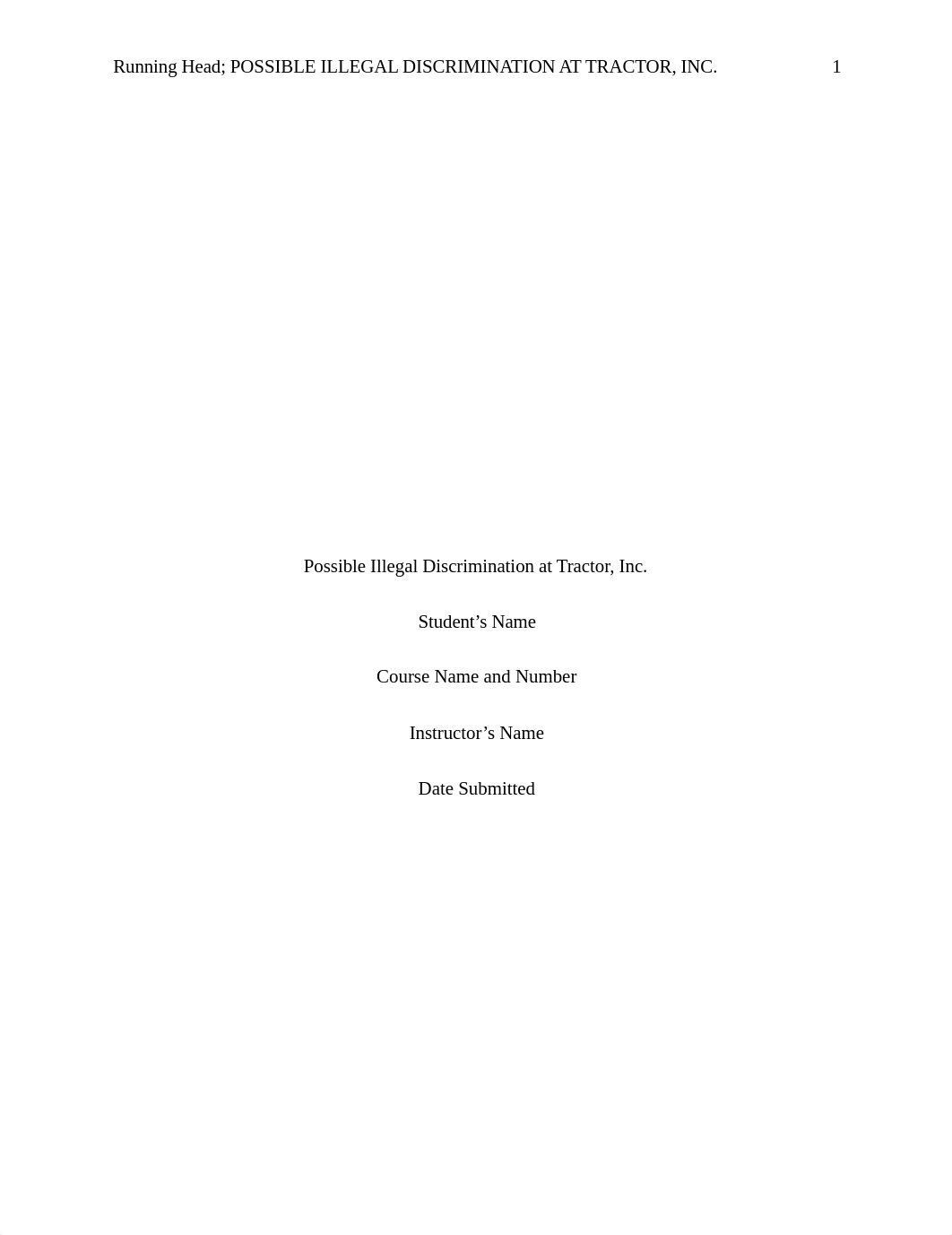 Possible Illegal Discrimination at Tractor, Inc. Case Analysis.docx_duxwbs2uiyf_page1