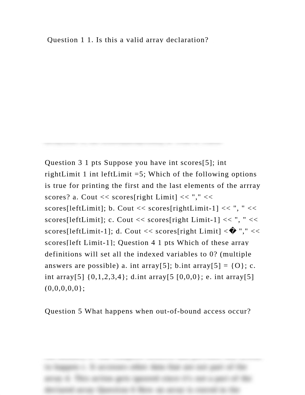 Question 1 1. Is this a valid array declaration studentInfoArray ={1.docx_duxxe5k8kdc_page2