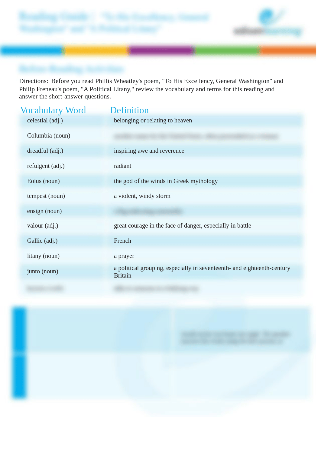 Reading Guide To His Excellency, General Washington and A Politcal Litany.pdf_duy93qs16hf_page1