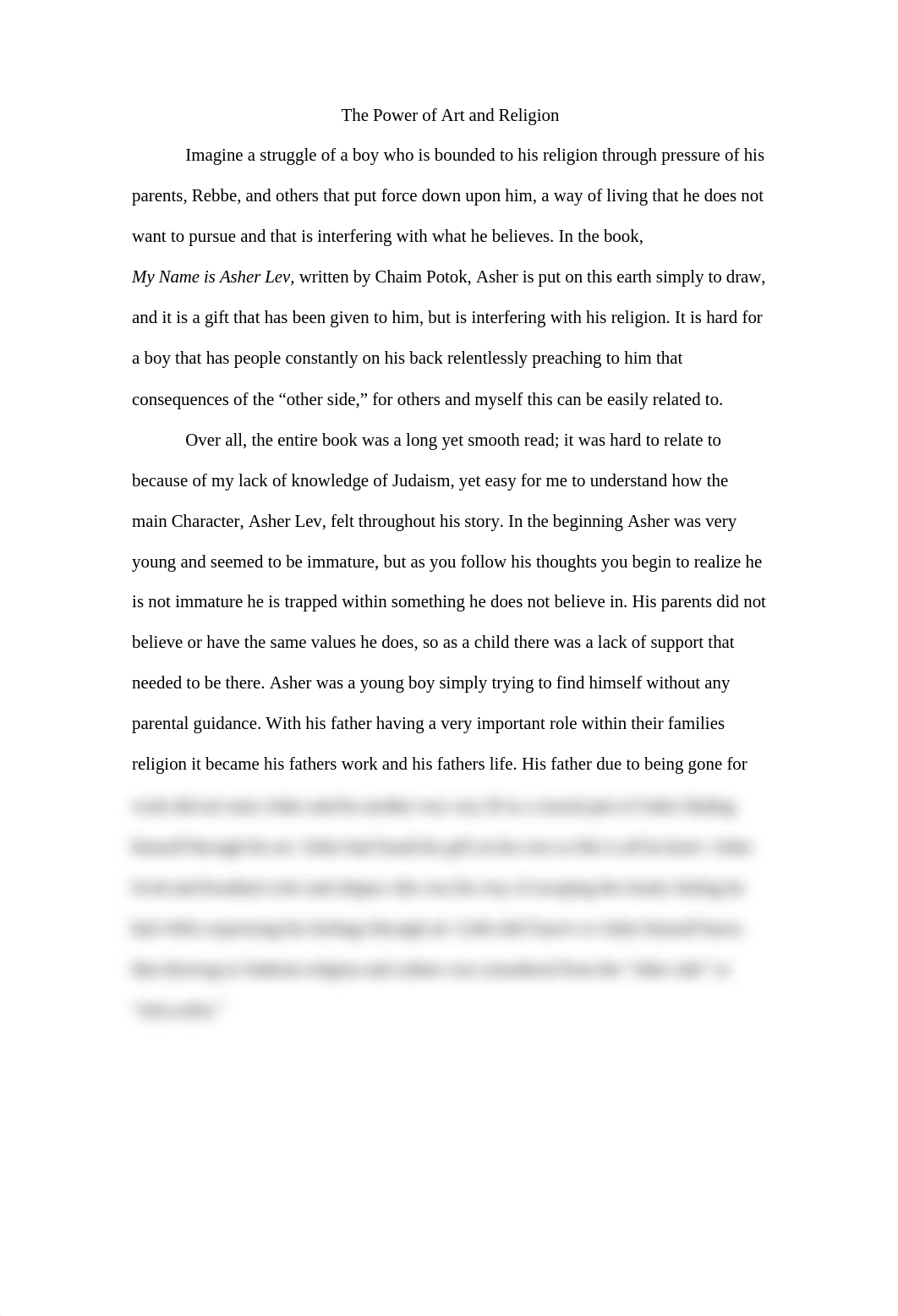 The Power of Art and Religion Essay_duyft1uj2q0_page1