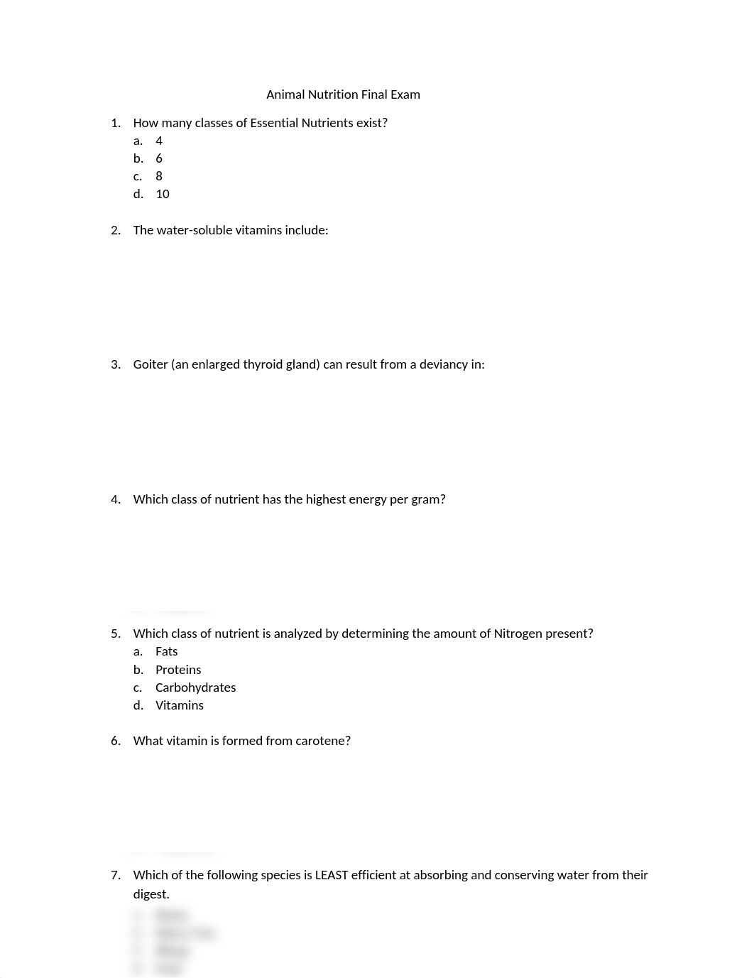 Animal Nutrition Final Exam.docx_duyufkvzsvc_page1