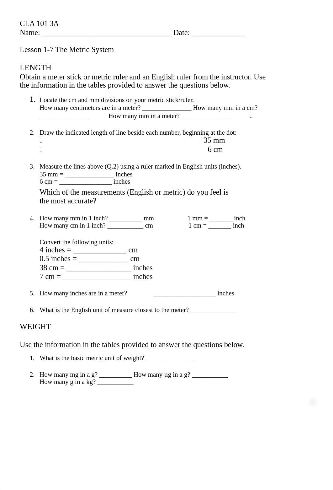 CLA 101L Lab 3A Lesson 1-7 The Metric System_f32540861008981f1cb3a6ffd97aa8d4.docx_duyys3i3g1k_page1