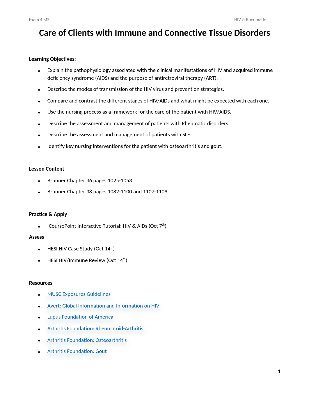 Care of Clients with Immune and Connective Tissue Disorders.docx_duz2vgng6gz_page1