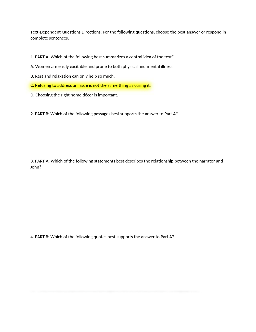 the yellow wallpaper questions.docx_duzc0hrxeyy_page1