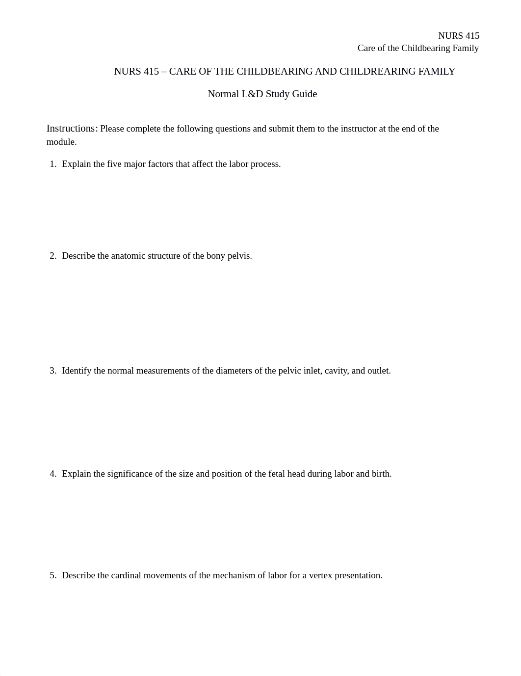 NURS 415 Normal L&D Active Learning Guide.docx_duzgji8hzni_page1