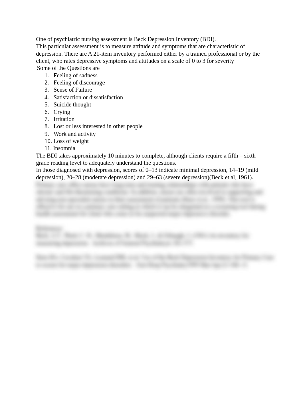 One of psychiatric nursing assessment is Beck Depression Inventory.docx_duzlu41767o_page1