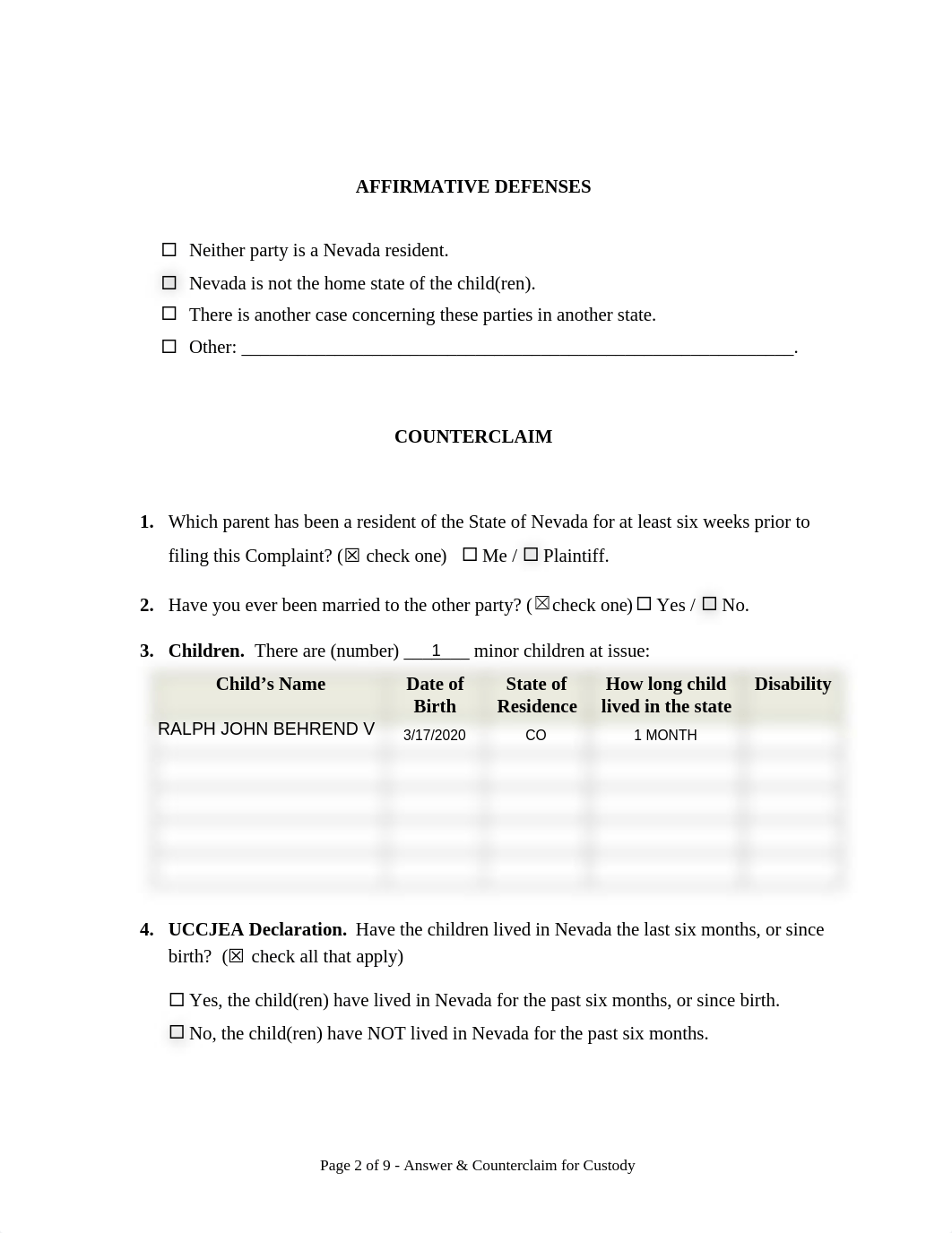 Answer and Counterclaim - Child Custody - ACCC (FAM).pdf_dv00244jndc_page2