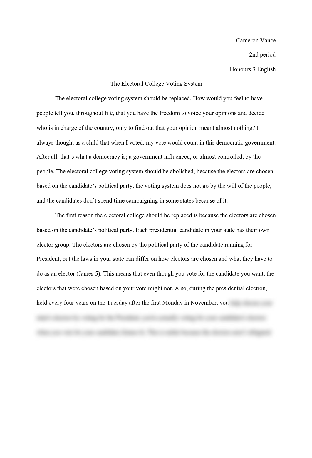 Electoral College Essay - Cameron Vance.pdf_dv0o3585ycd_page1