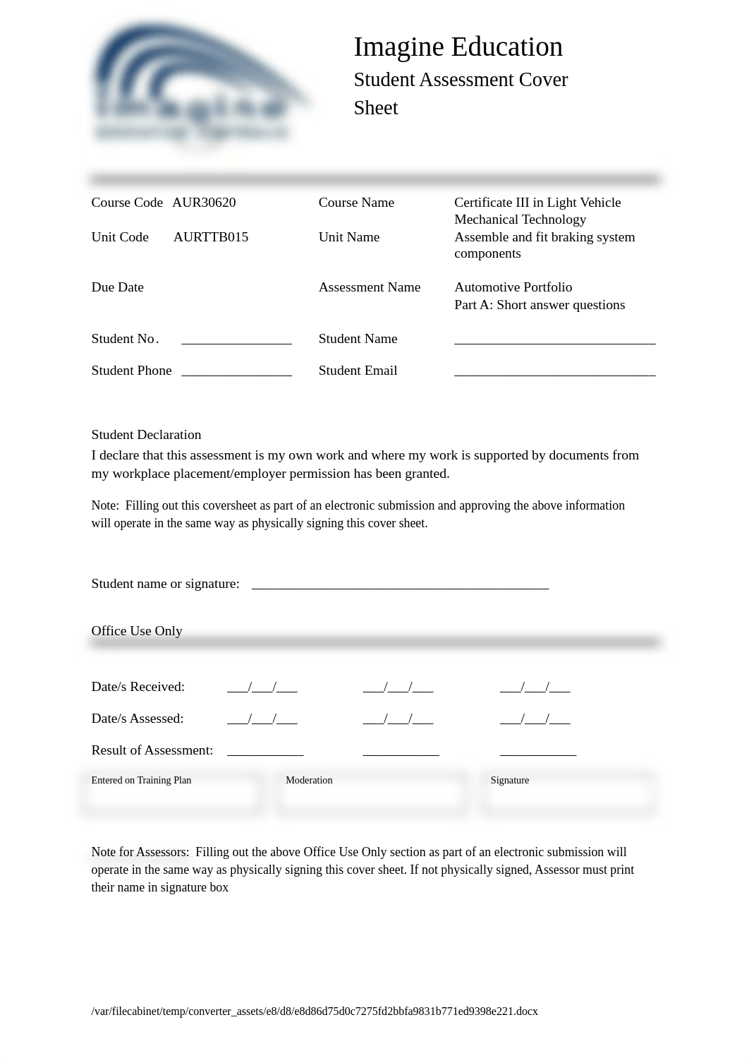 AURTTB015 Student Assessment  - Theory v1.1.docx_dv0ozyds0ku_page1