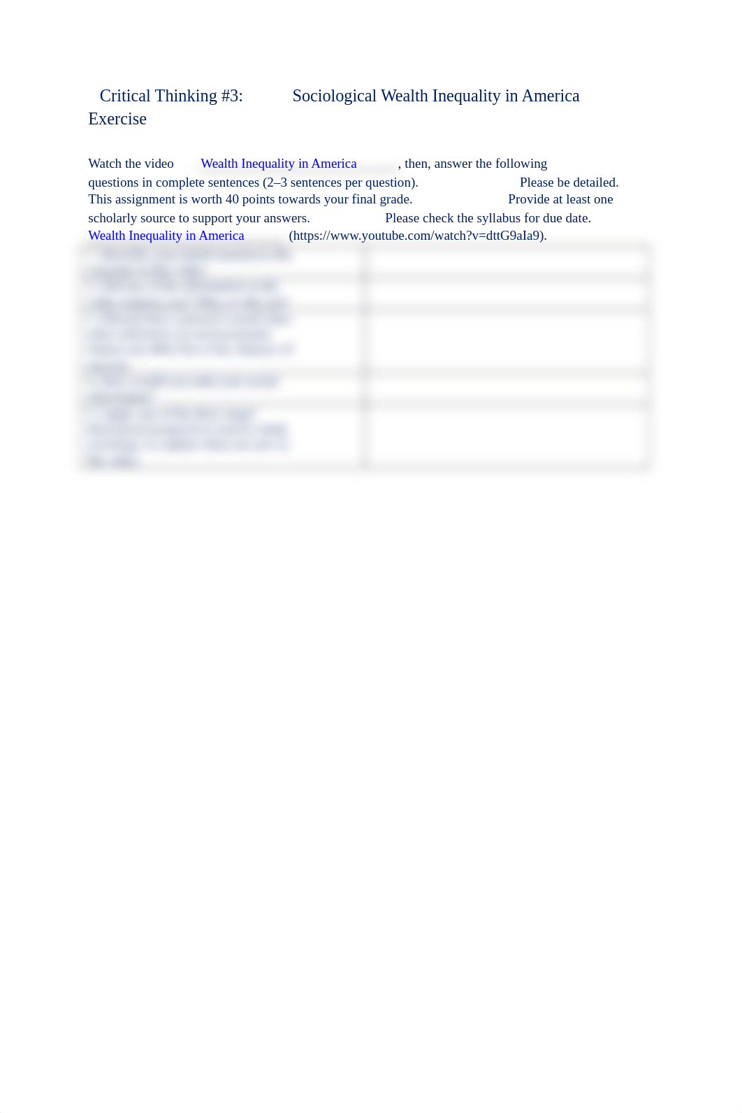 Critical Thinking #3-Sociological Wealth Inequality in America Exercise.docx_dv0xc7rcqzt_page1